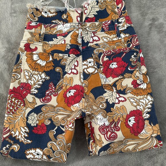 Mother Jeans The Hustler Ankle Fray 28 Flowers In Her Hair Boho Festival - Picture 10 of 11